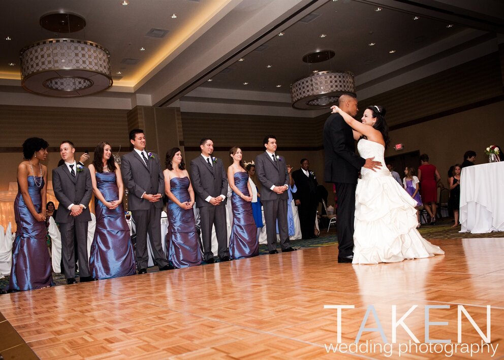 Bride and groom first dance at Texarkana Convention Center, a premier Texarkana TX conference center.