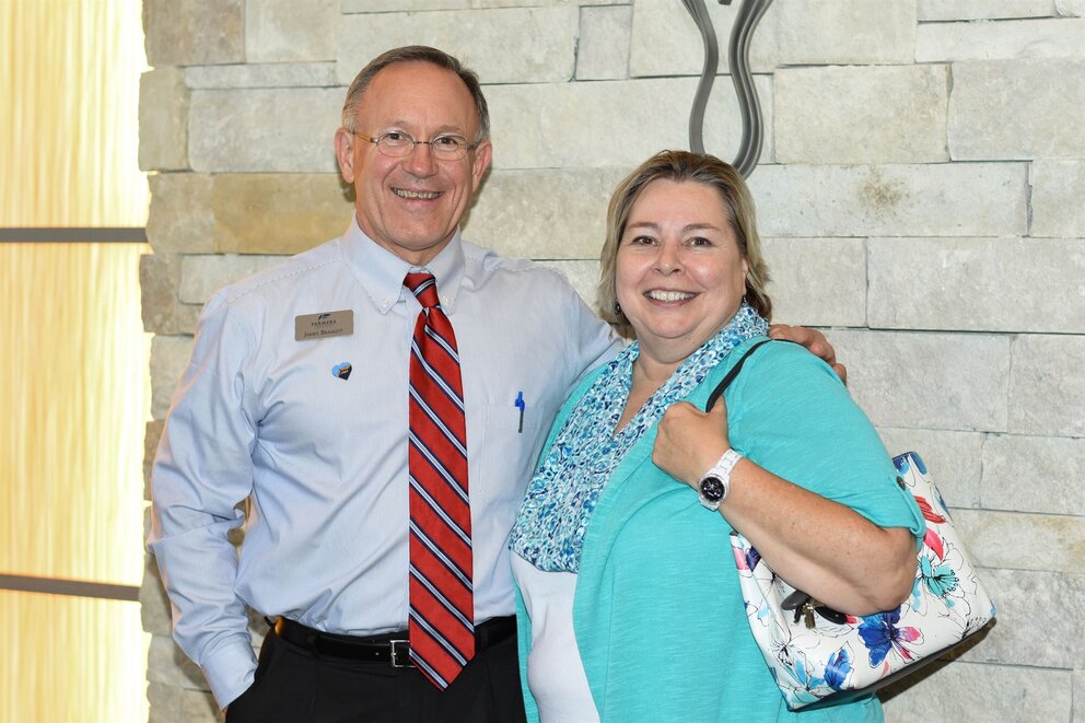 Man and woman posing for a photo at Texarkana Convention Center
