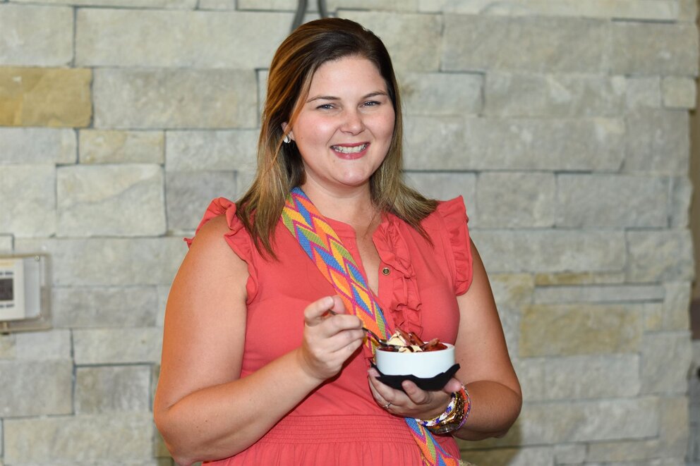 woman holding a bowl of ice cream at Texarkana Convention Center